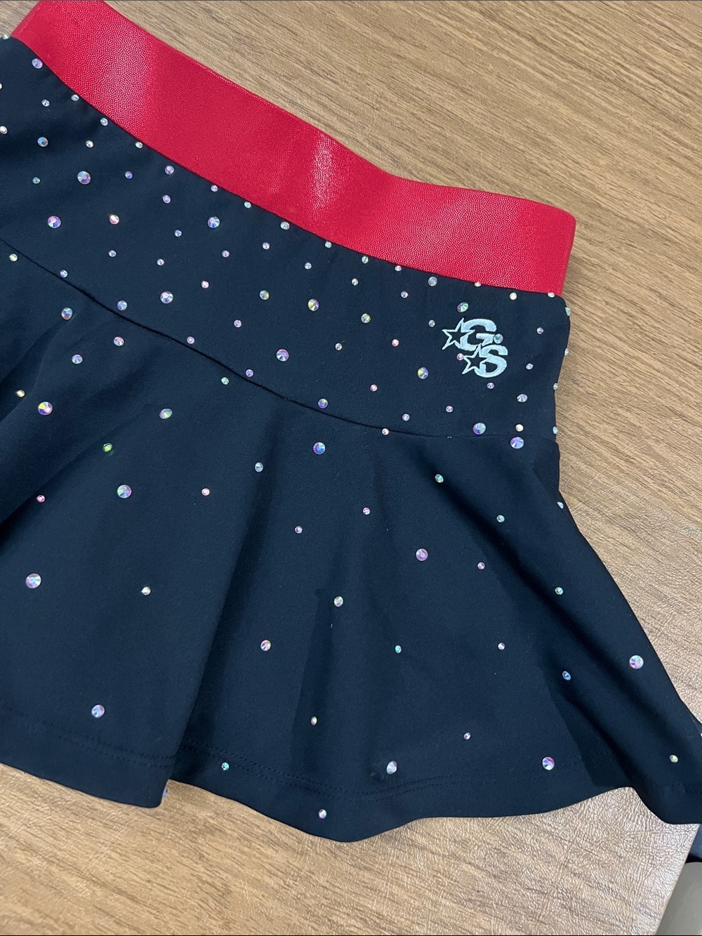 Glitter Starz cheer skirt black/red size JXS - Picture 3 of 8